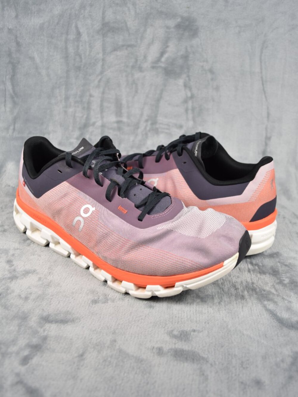 On Cloudflow 4 Quartz/Flame Orange Running Gym Activewear Shoes Men Size 12.5